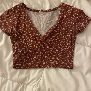 red floral top 🌹🍓